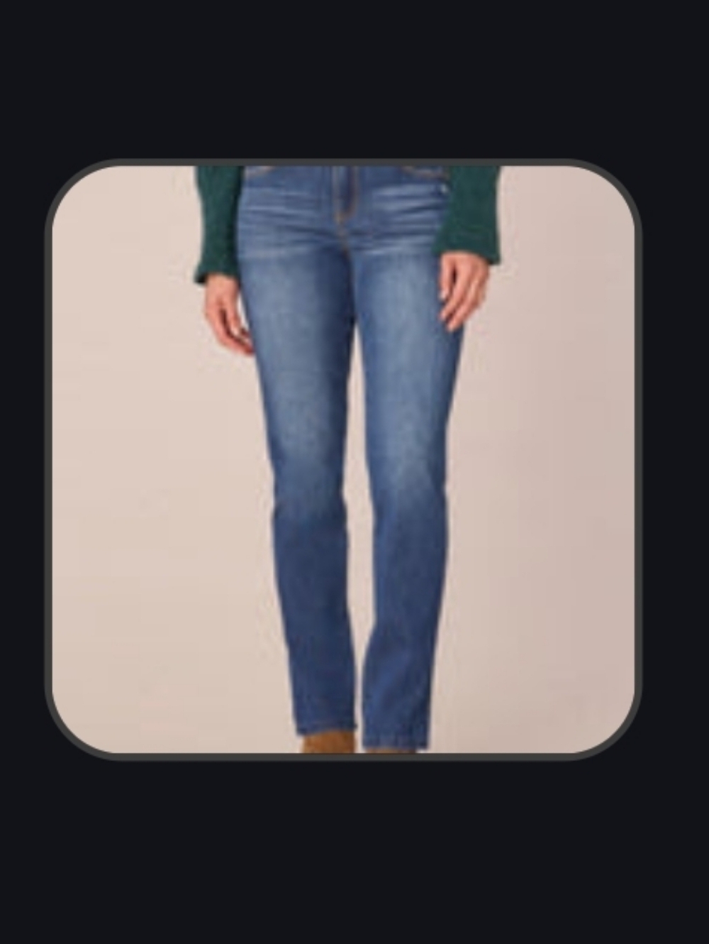 Democracy Ab"solution Mid-Rise Straight Leg Petite Jeans 6P